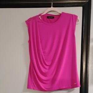 Ivanka Trump Fuchsia Sleeveless Blouse